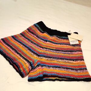 Alanui Colorful Striped Women's Shorts